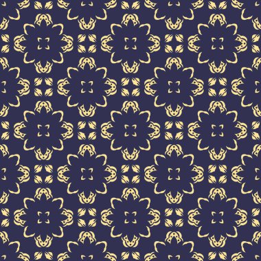 Eski usul arabesk ile kusursuz desen. Vektör illüstrasyonu.