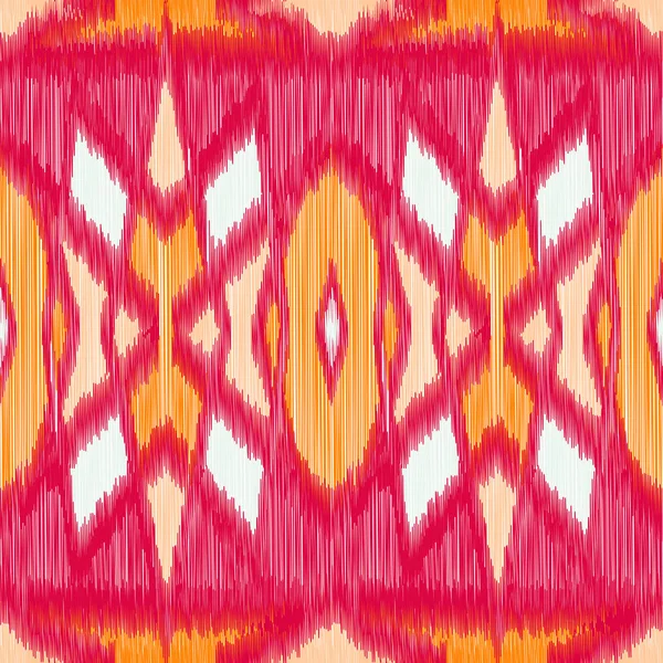 Modèle Ikat Sans Couture Fond Abstrait Pour Conception Textile Papier — Image vectorielle