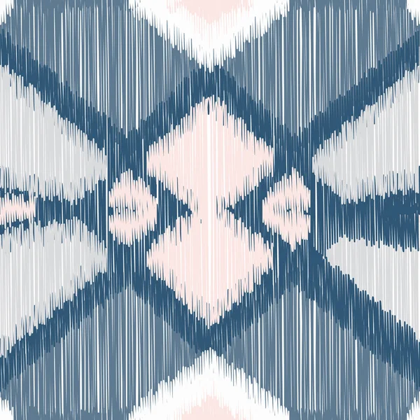 Patrón Ikat Sin Costuras Fondo Abstracto Para Diseño Textil Papel — Vector de stock