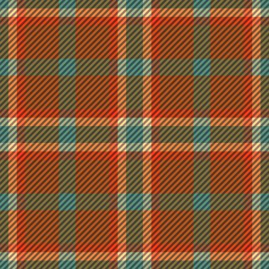 Tartan kumaş dokusu. Kusursuz desen. Vektör illüstrasyonu. 