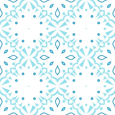 Eski usul arabesk ile kusursuz desen. Vektör illüstrasyonu.