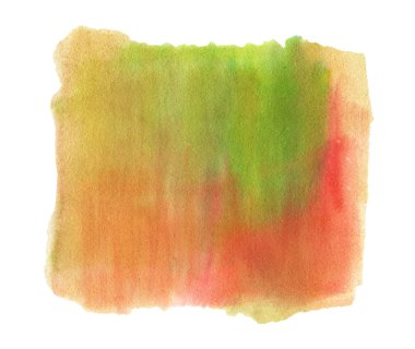 Beyaz arka planda izole edilmiş suluboya lekesi. El çizimi illüstrasyon.