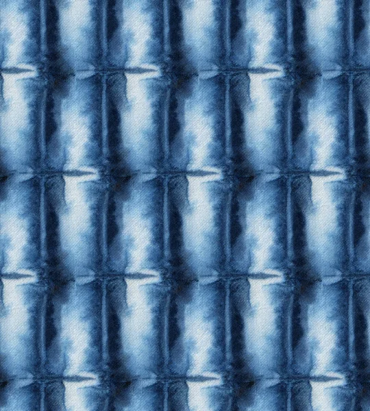 Sömlös Tie Dye Mönster Indigo Färg Vitt Siden Handmålning Tyger — Stockfoto