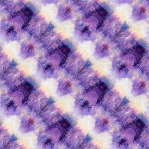 Безшовний Візерунок Краватки Фарби Фіолетового Кольору Білому Шовку Тканини Малювання — стокове фото