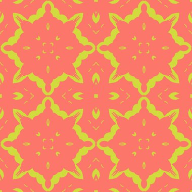 Eski usul arabesk ile kusursuz desen. Vektör illüstrasyonu.