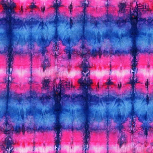Patrón Lazo Tinte Sin Costuras Color Rosa Azul Sobre Seda —  Fotos de Stock