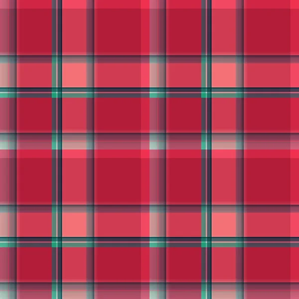 Tartan Stof Textuur Naadloos Patroon Vectorillustratie — Stockvector