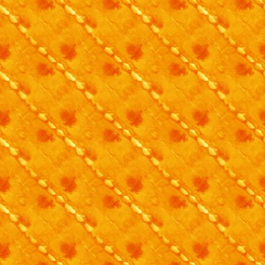 Beyaz ipek üzerinde turuncu renkli kusursuz kravat deseni. El boyası kumaşlar - nodüler batik. Shibori boyaması.. 