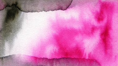 Pembe ve siyah suluboya arka plan. Resimde çizilmiş.