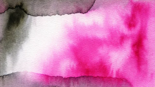 Pink and black  watercolor background. Hand-drawn illustration.