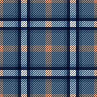 Tartan kumaş dokusu. Kusursuz desen. Vektör illüstrasyonu. 