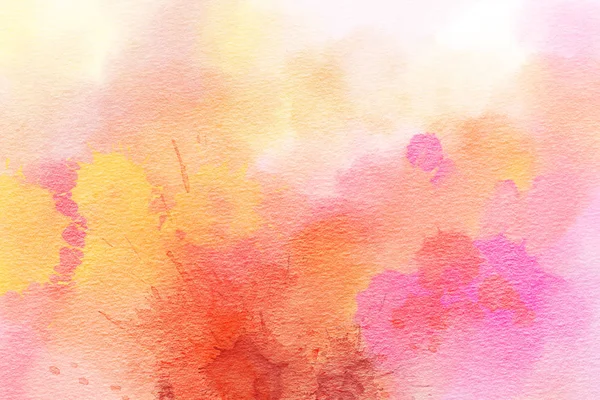 Watercolor Background Color Live Coral Hand Drawn Illustration — Stock Photo, Image