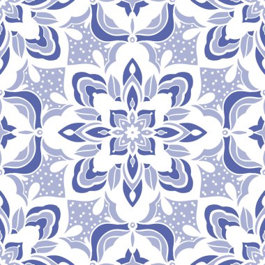 Eski usul arabesk ile kusursuz desen. Vektör illüstrasyonu.