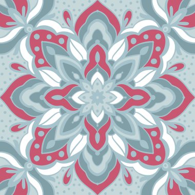 Eski usul arabesk ile kusursuz desen. Vektör illüstrasyonu.