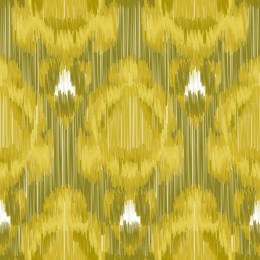 Kusursuz Ikat Deseni. Tekstil tasarımı, duvar kağıdı, yüzey dokuları, ambalaj kağıdı için soyut arkaplan.