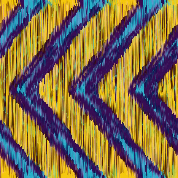 Patrón Ikat Sin Costuras Fondo Abstracto Para Diseño Textil Papel — Archivo Imágenes Vectoriales