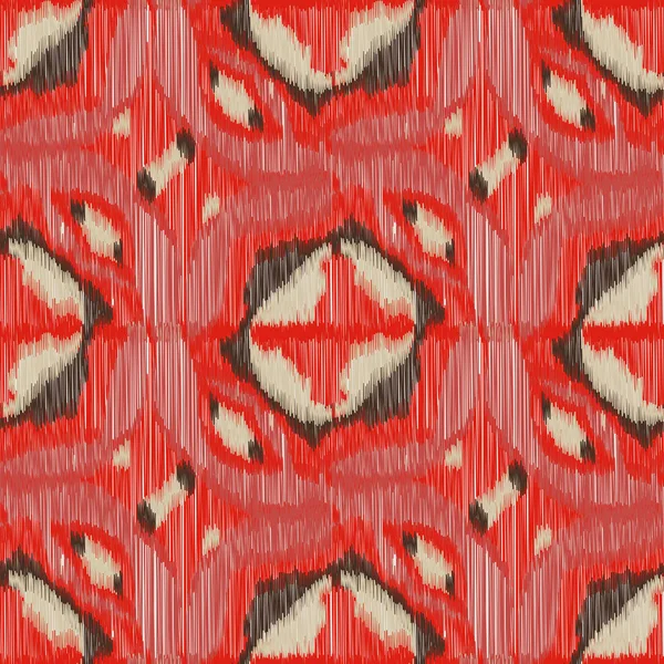Бесшовный Рисунок Иката Абстрактный Фон Текстильного Дизайна Обоев Поверхностных Текстур — стоковый вектор