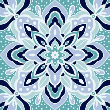 Eski usul arabesk ile kusursuz desen. Vektör illüstrasyonu.