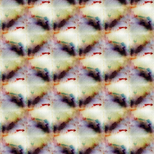 Naadloze Tie Dye Patroon Witte Zijde Handschilderstoffen Nodulair Batik Shibori — Stockfoto