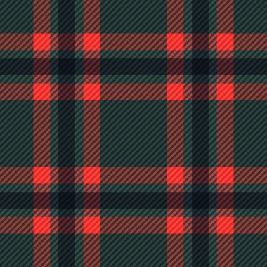 Tartan kumaş dokusu. Kusursuz desen. Vektör illüstrasyonu. 