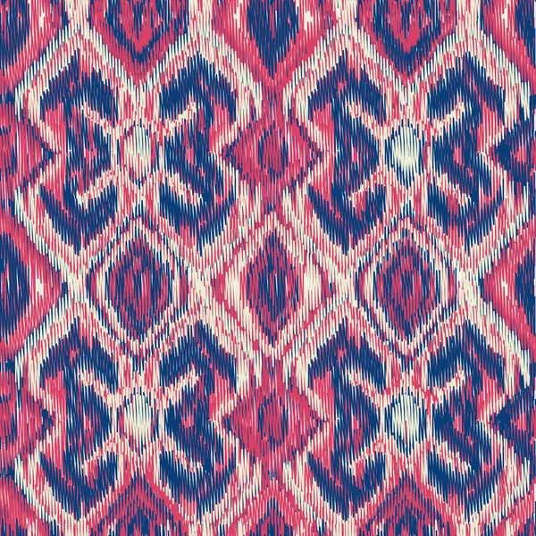 Modèle Ikat Sans Couture Fond Abstrait Pour Conception Textile Papier — Image vectorielle