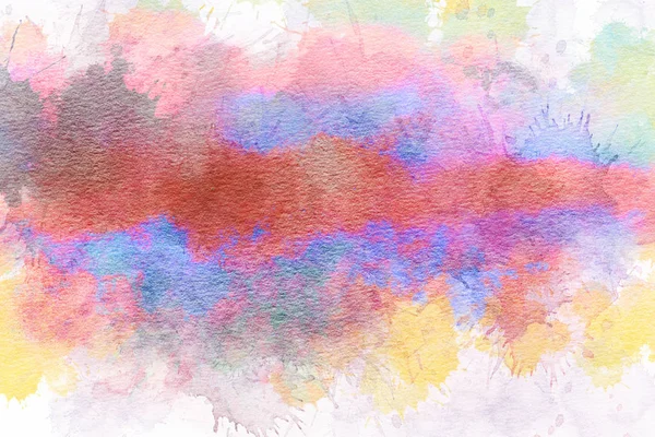 Watercolor background with colored spots.  Hand-drawn illustration.