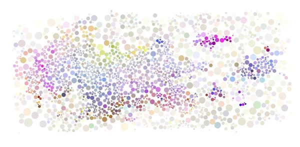 抽象背景与柔和的颜色的小圆圈 矢量插图 — 图库矢量图片
