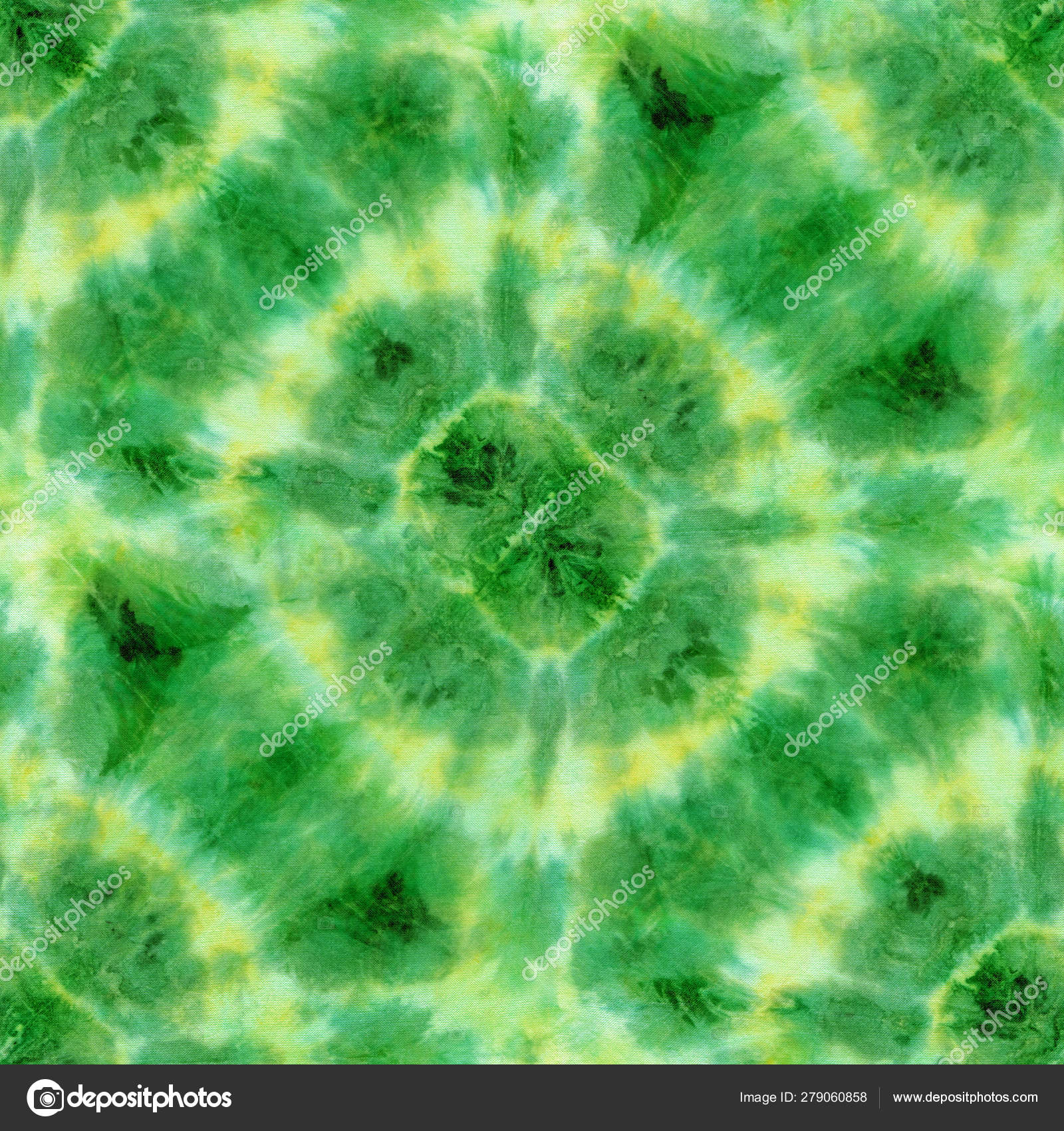green tie dye patterns