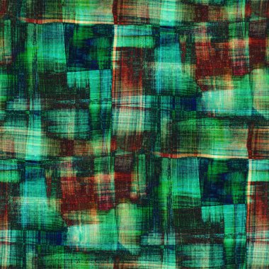 Yeşil suluboya lekeli, soyut, pürüzsüz desen. El çizimi illüstrasyon.