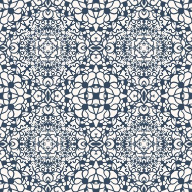 Eski usul arabesk ile kusursuz desen. Vektör illüstrasyonu.