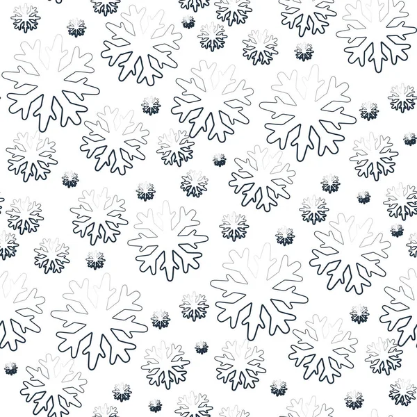 Nahtloses Muster Mit Dekorativen Schneeflocken Vektorillustration — Stockvektor