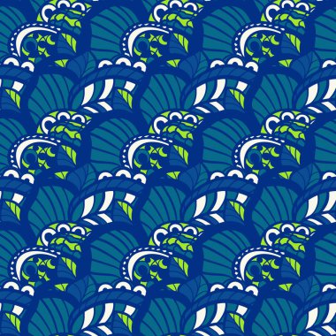 Doodle tarzı soyut seamless modeli. Vektör çizim 