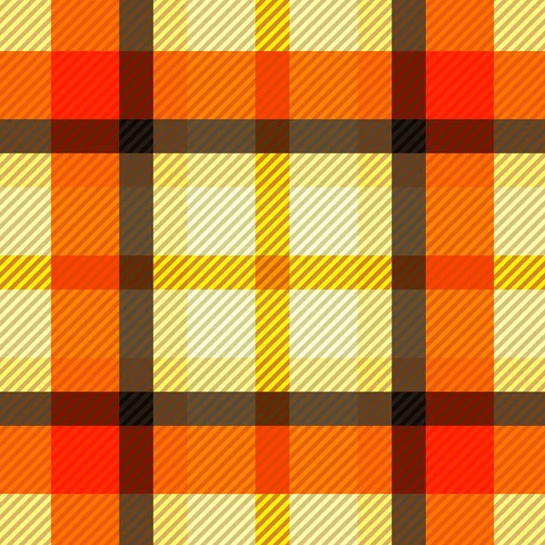 Tartan Stof Textuur Naadloos Patroon Vectorillustratie — Stockvector