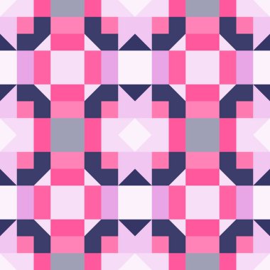 Basit geometrik çizim ile sorunsuz arka plan. Vektör çizim. 