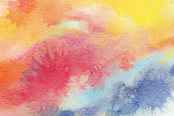 Watercolor Background Colored Spots Hand Drawn Illustration — Stock Photo, Image