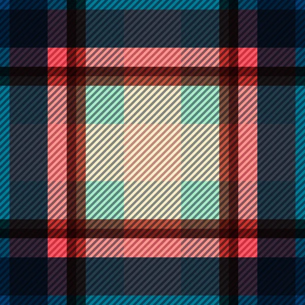 Tartan Stof Textuur Naadloos Patroon Vectorillustratie — Stockvector