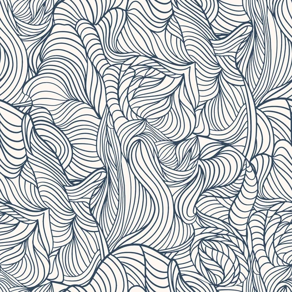 Modèle Sans Couture Avec Des Lignes Dans Style Doodle Illustration — Image vectorielle