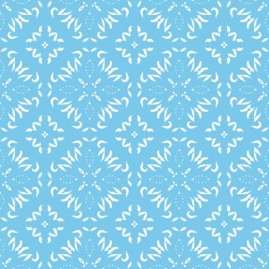 Eski usul arabesk ile kusursuz desen. Vektör illüstrasyonu.