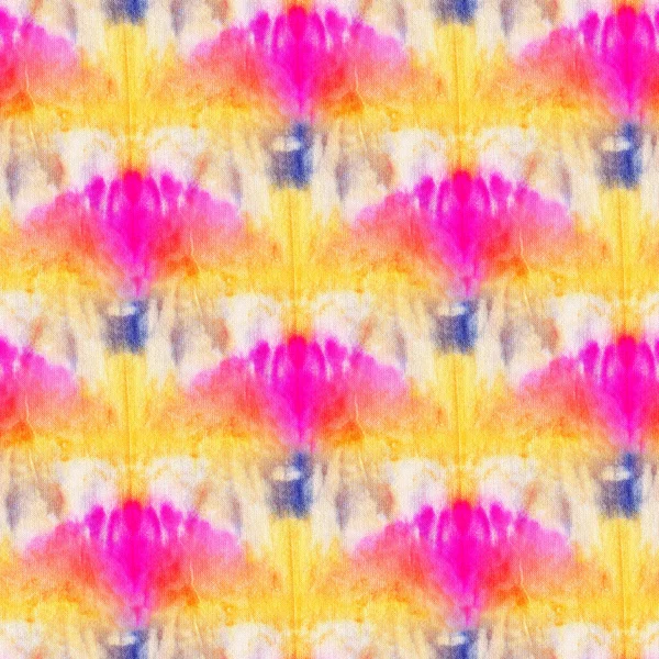 Naadloze Tie Dye Patroon Witte Zijde Handschilderstoffen Nodulair Batik Shibori — Stockfoto