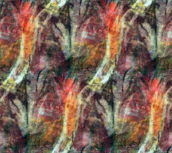 Naadloze Tie Dye Patroon Handschilderstoffen Nodulair Batik Shibori Verven — Stockfoto