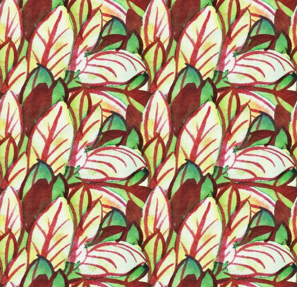 The intricate batik pattern with texture of fabric. Seamless pattern. Hand-drawn illustration.