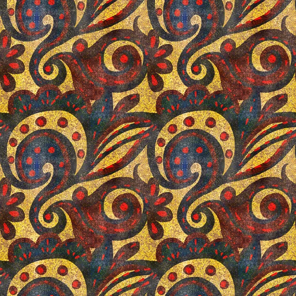 レトロなスタイルのアラベスクとシームレスなパターン — ストック写真