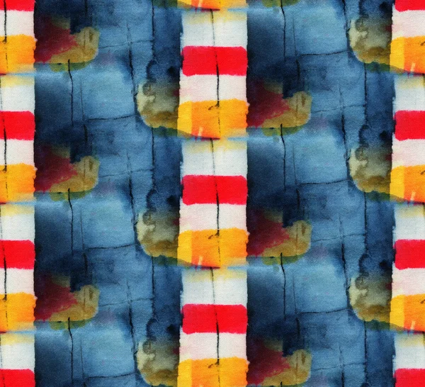 Batik Nahtloses Muster Mit Der Geometrischen Zeichnung Handgezeichnete Illustration — Stockfoto