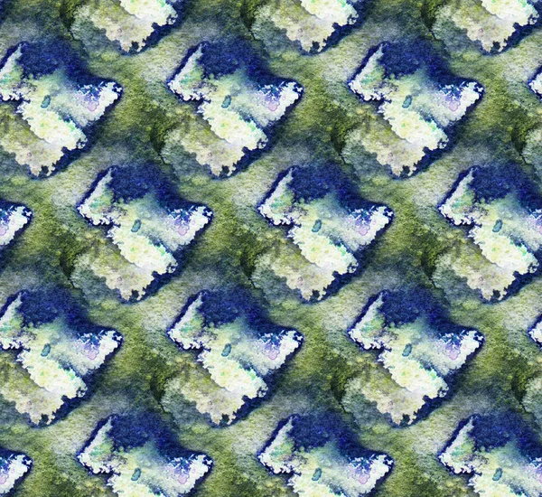 Абстрактний Безшовний Візерунок Акварельними Плямами Мальована Вручну Ілюстрація — стокове фото
