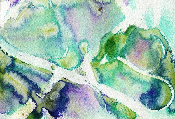 Watercolor Background Colored Spots Hand Drawn Illustration — Stock Photo, Image