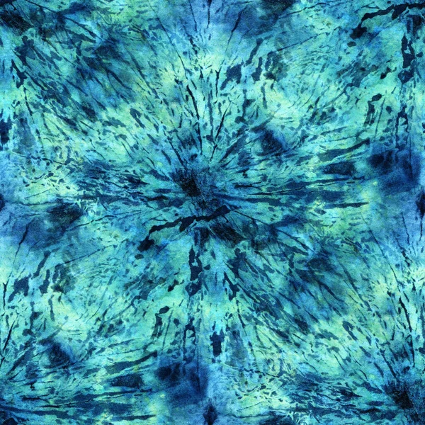 Modello Senza Cuciture Tie Dye Seta Bianca Tessuti Pittura Mano — Foto Stock