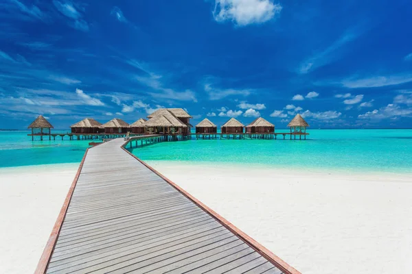 Villas Dessus Eau Sur Lagune Tropicale Les Îles Maldives — Photo