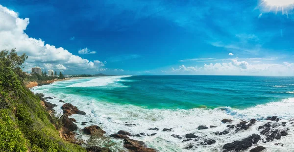 Dia Ensolarado Coolum Beach Sunshine Coast Queensland Austrália — Fotografia de Stock