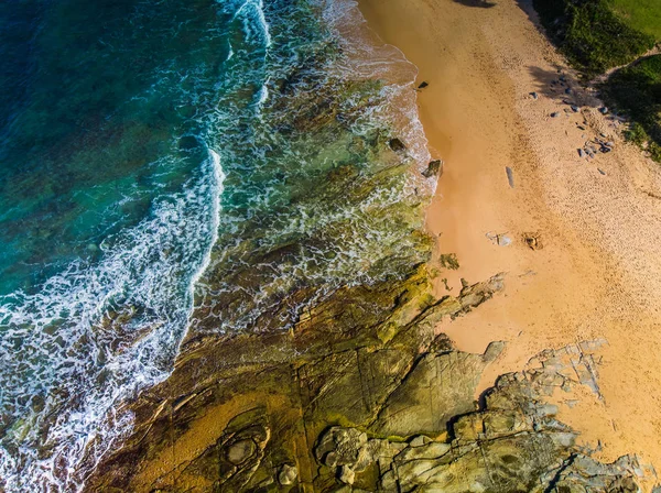 Foto Aeree Panoramiche Dicky Beach Caloundra Queensland Australia — Foto Stock