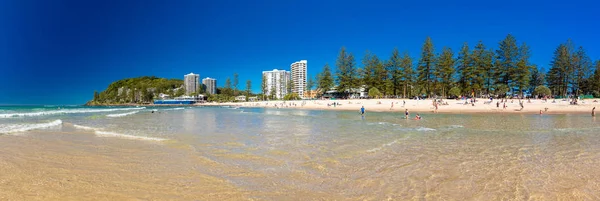 Gold Coast Aus Július 2018 Gold Coast Városára Szörfözés Strand — Stock Fotó